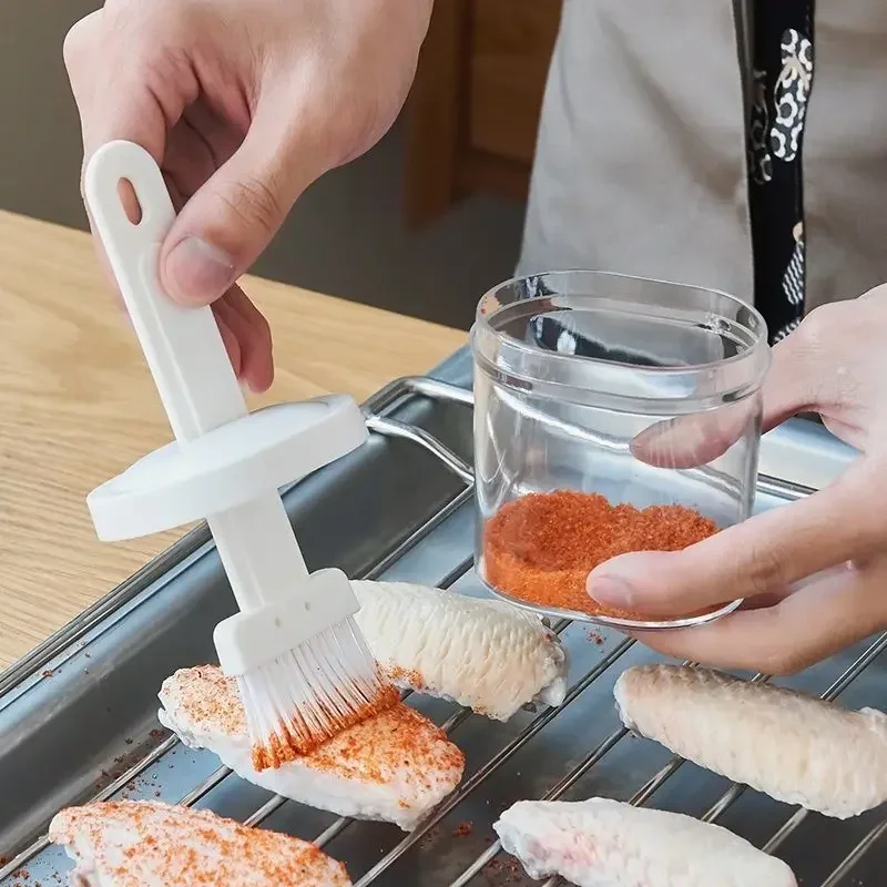 Cookware Bbq Oiler With Brush Kitchen Utensil Kitchen Baking Utensils Barbeque Oil Brush Outdoor Barbecue Cooking Tools Modern - Image 5