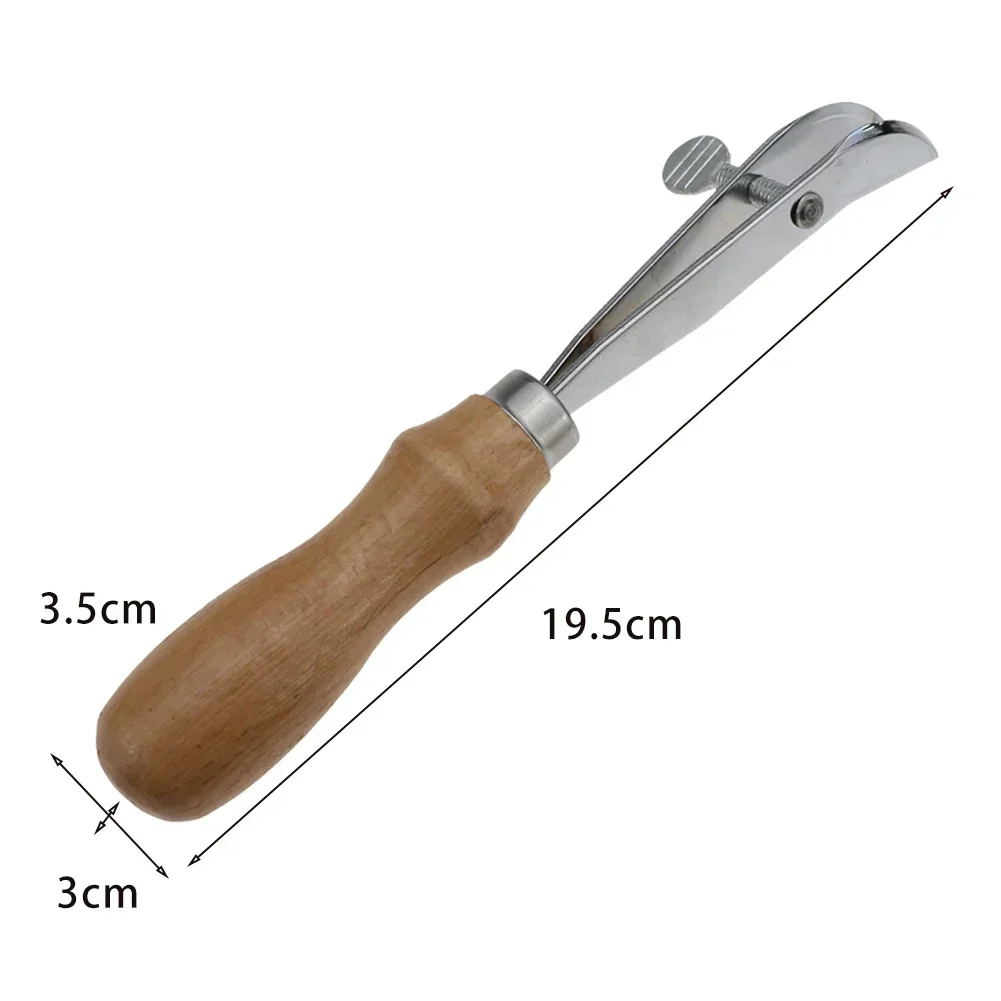Adjustable Leather Edge Creaser Scriber Crimping Scalloped Crimper Wood Press Line Craft Tool For DIY Handmade Stitching Groover - Image 5