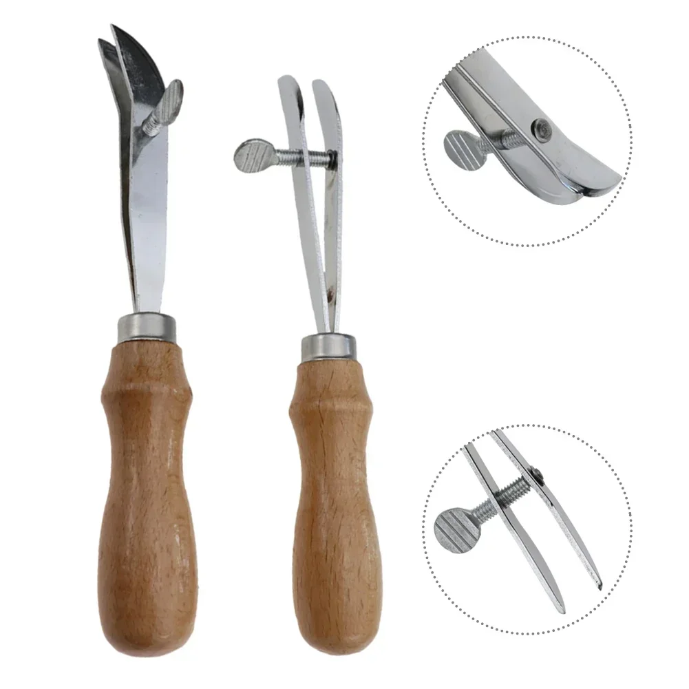 Adjustable Leather Edge Creaser Scriber Crimping Scalloped Crimper Wood Press Line Craft Tool For DIY Handmade Stitching Groover - Image 6