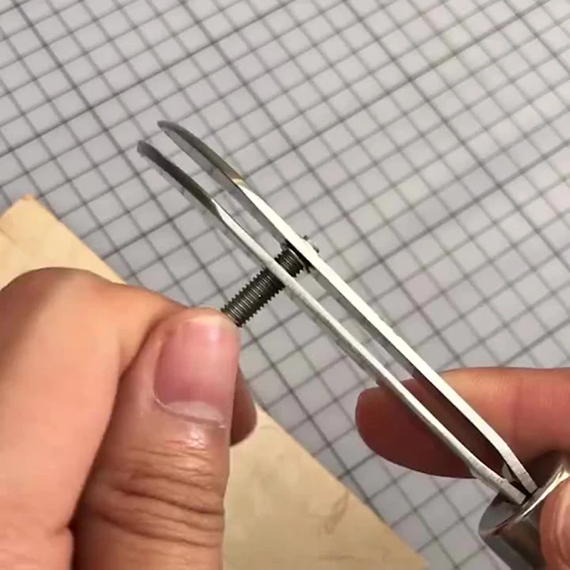 Adjustable Leather Edge Stitching Groover Craft Groove Gouge DIY Tool Crimper Slotting and Grooving - Image 6