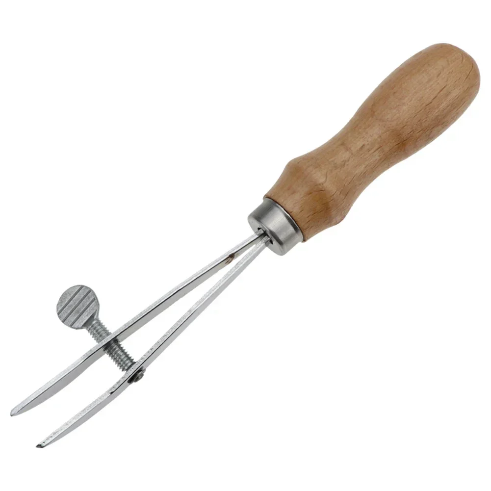 Adjustable Leather Edge Creaser Scriber Crimping Scalloped Crimper Wood Press Line Craft Tool For DIY Handmade Stitching Groover - Image 4