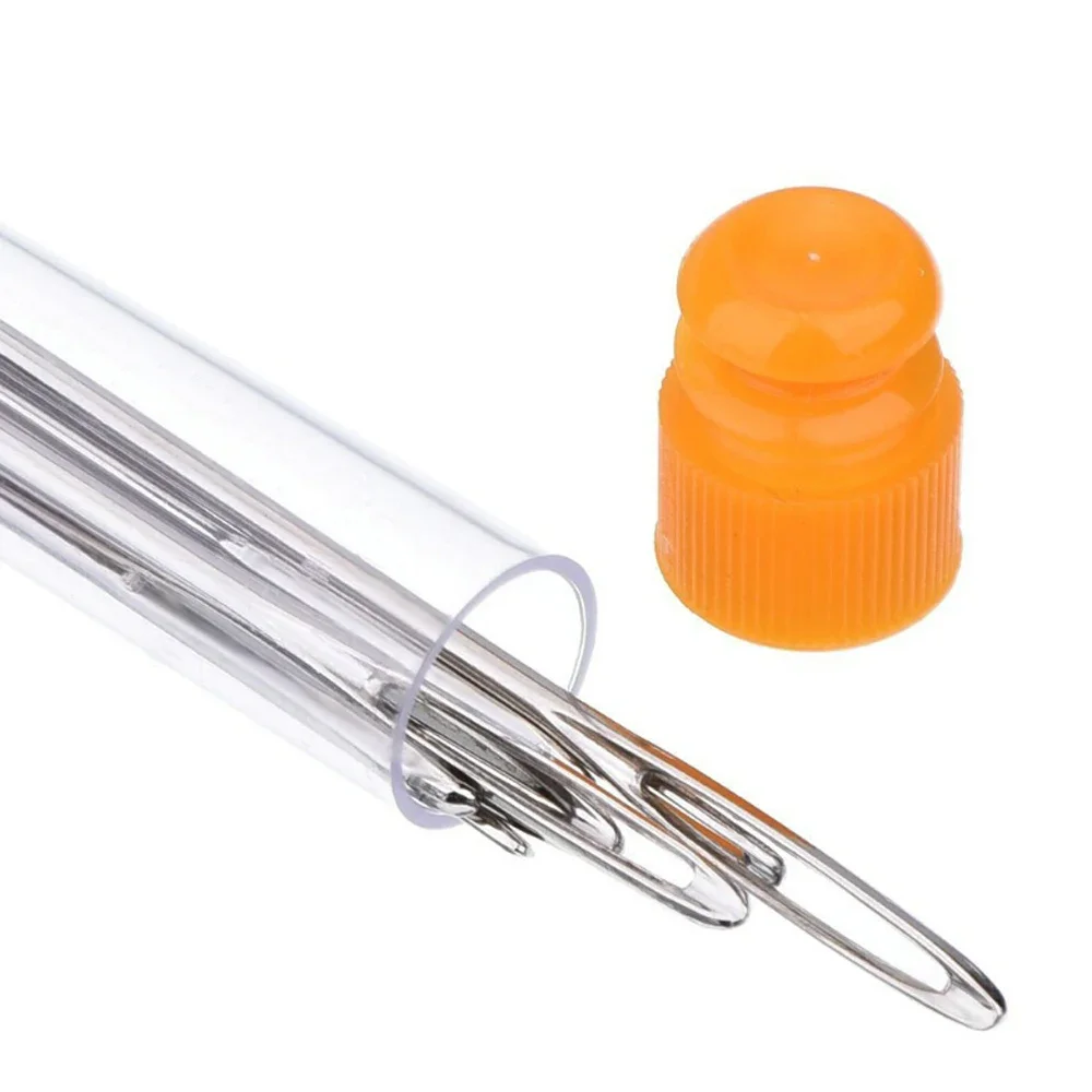 9pcs Large Eye Needles DIY Crafts Tools Stainless Steel Cross Stitch Knitting Yarn Sewing Hand Crochet Hook Set Kit - Image 2