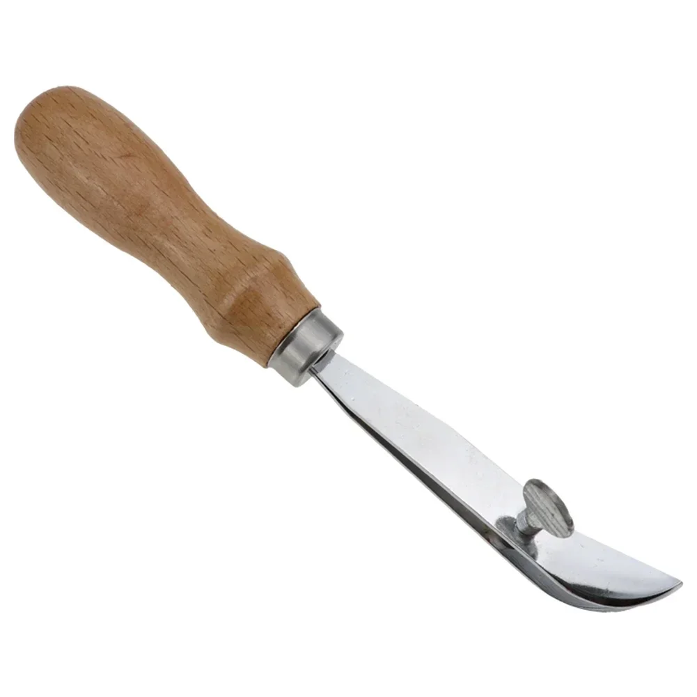 Adjustable Leather Edge Creaser Scriber Crimping Scalloped Crimper Wood Press Line Craft Tool For DIY Handmade Stitching Groover - Image 3