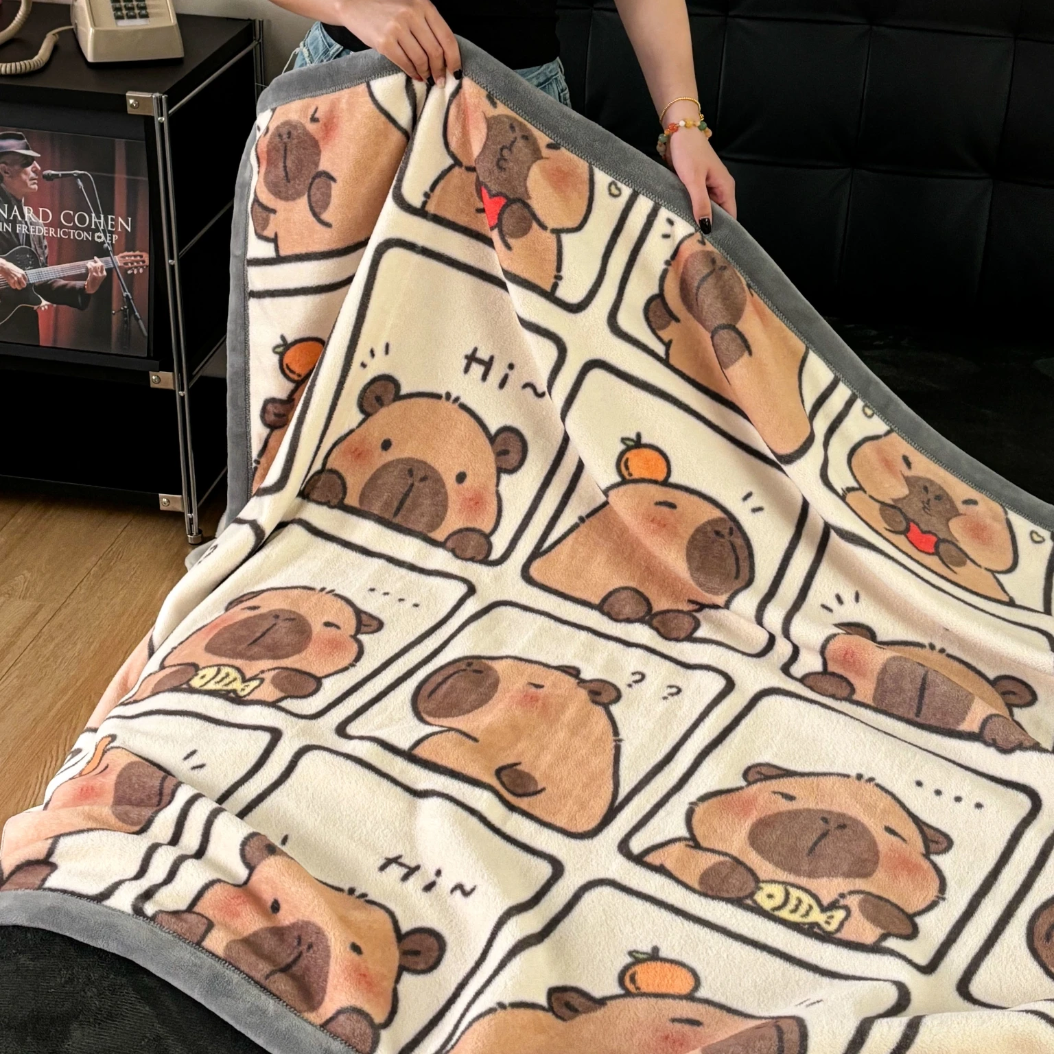 YanYangTian 2024 New Thin blanket sofa cover bedding Cute puppy print Autumn Winter warm comforter Home and decoration - Image 5